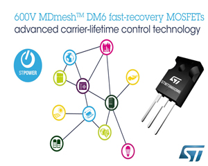 ST, MDmesh™ DM6 600V MOSFET 출시